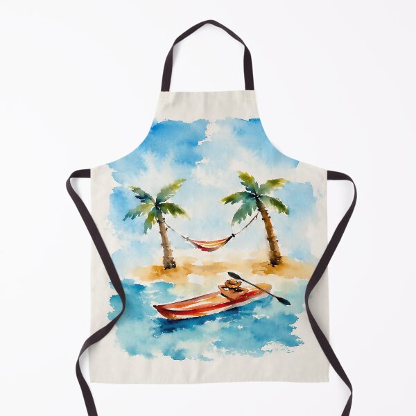 Item preview, Beach Kayak Ride – Coastal Ocean Adventure Illustration designed and sold by Islabonita..