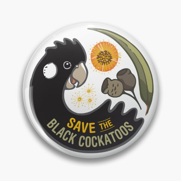 Item preview, Save the Black Cockatoos (light bgnd) designed and sold by RedCloudDesign.