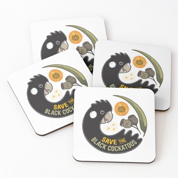 Item preview, Save the Black Cockatoos (light bgnd) designed and sold by RedCloudDesign.