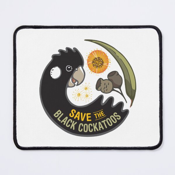 Item preview, Save the Black Cockatoos (light bgnd) designed and sold by RedCloudDesign.