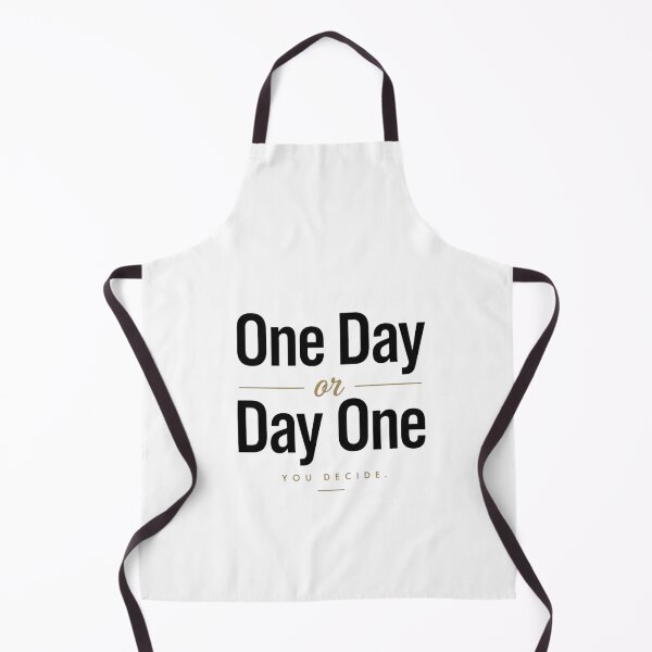 Item preview, One Day or Day One | Motivational Minimalist Quote designed and sold by Irene Catchmind.
