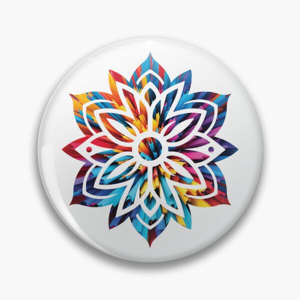 Item preview, Abstract Prism Bloom Geometric Flower Art designed and sold by Osmose-Studio ⭐⭐⭐⭐⭐.