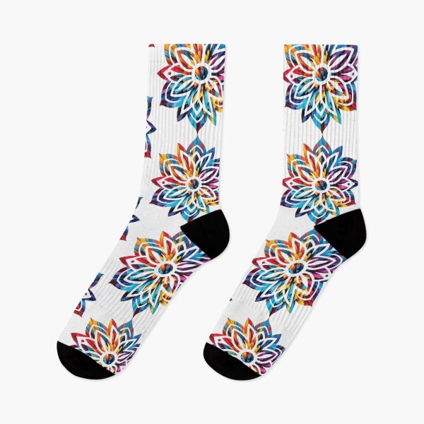 Item preview, Abstract Prism Bloom Geometric Flower Art designed and sold by Osmose-Studio.