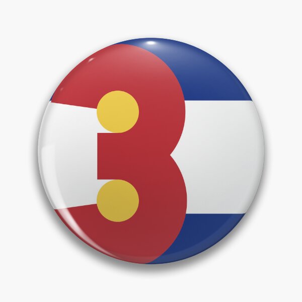 Item preview, Colorado Flag - Number 3 (Three) designed and sold by FlagFontCO.