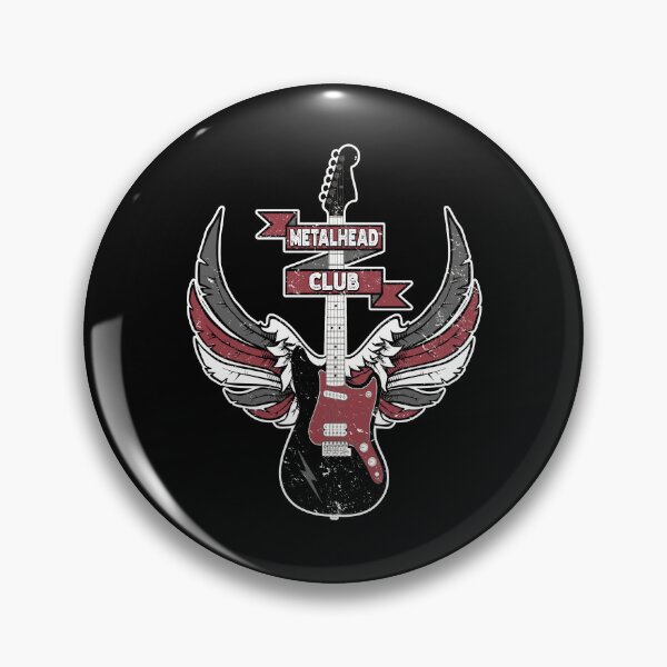 Item preview, Metalhead Club Heavy Metal Fan Gift Guitar and Wings designed and sold by Say It With Ink.