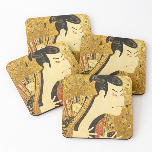Item preview, Golden Ukiyo-e Kabuki Actor Art 写楽オマージュ designed and sold by hepcat-plus.