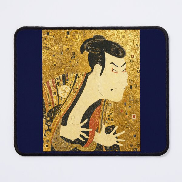 Item preview, Golden Ukiyo-e Kabuki Actor Art 写楽オマージュ designed and sold by hepcat-plus.