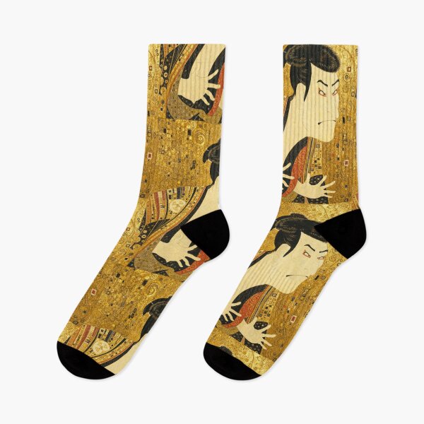 Item preview, Golden Ukiyo-e Kabuki Actor Art 写楽オマージュ designed and sold by hepcat-plus.