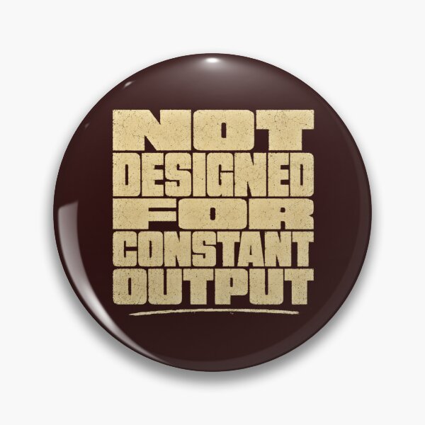 Item preview, Not Designed For Constant Output Anti Burnout Streetwear Tee designed and sold by PhylonBoxx.