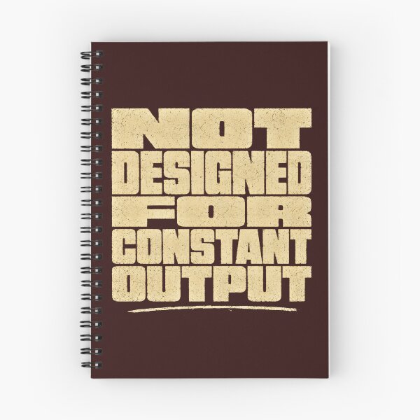 Item preview, Not Designed For Constant Output Anti Burnout Streetwear Tee designed and sold by PhylonBoxx.