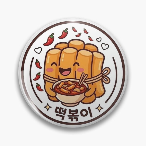 Item preview, Cute Kawaii Tteokbokki Korean Street Food Sticker designed and sold by Picks-J.