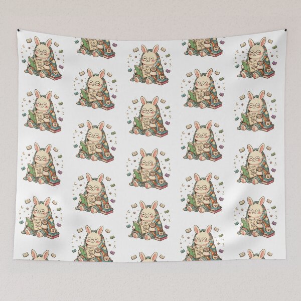 Item preview, Book Bunny designed and sold by Thalora Store.