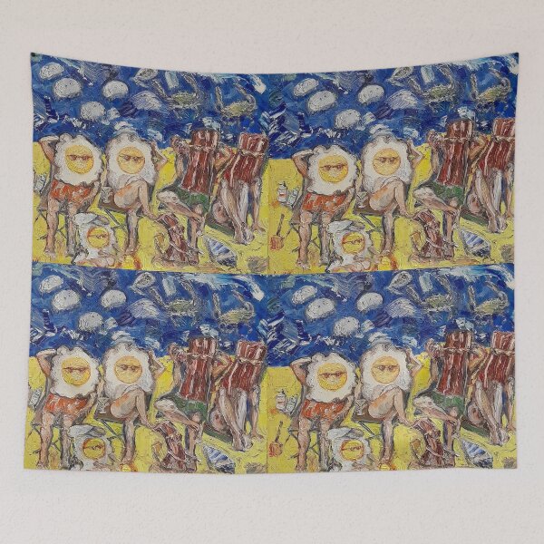 Item preview, Fried Eggs and Bacon - Scorching Sun designed and sold by Liz HL Art Shop.