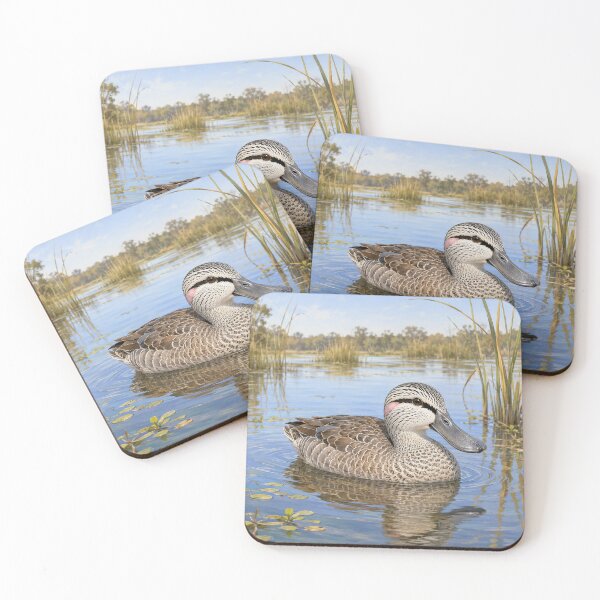 Item preview, Pink-Eared Duck in Wetlands designed and sold by Pixel Junkies Studio.