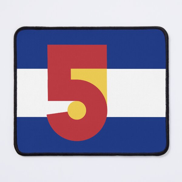 Item preview, Colorado Flag - Number 5 (Five) designed and sold by FlagFontCO.