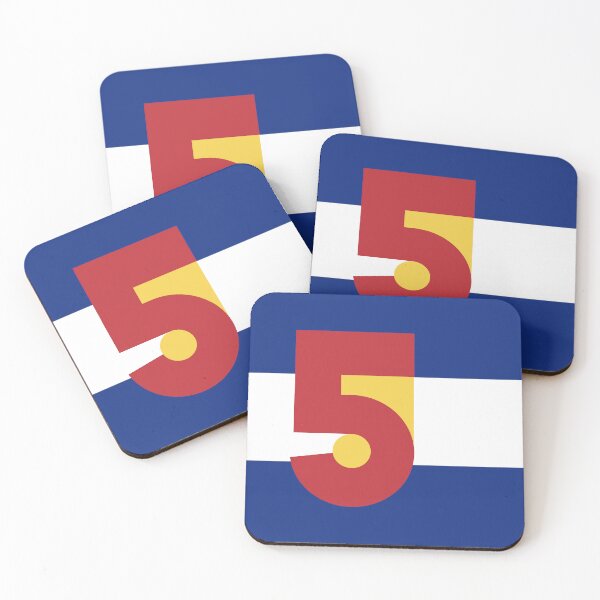 Item preview, Colorado Flag - Number 5 (Five) designed and sold by FlagFontCO.