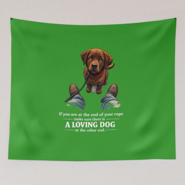 Item preview, A Loving Dog (White Text Version) designed and sold by 2BrokeYoopers.