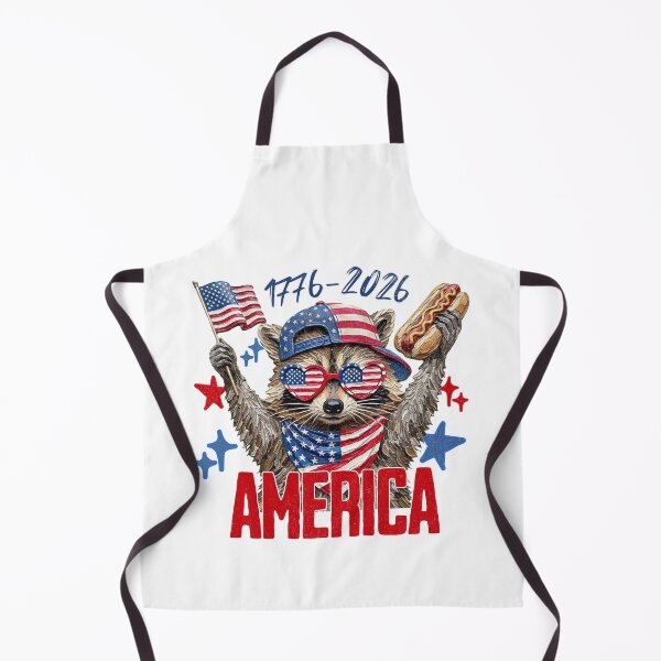 Item preview, America Raccoon Hot Dog Patriotic USA designed and sold by EvrmoodCo.