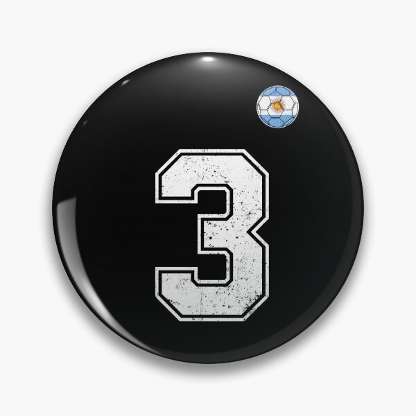 Item preview, Number 3 Argentina Flag Football Fan designed and sold by RoyesButler.