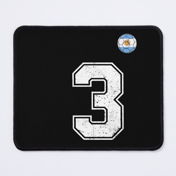 Item preview, Number 3 Argentina Flag Football Fan designed and sold by RoyesButler.