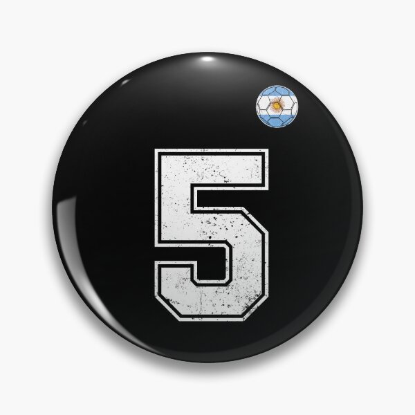 Item preview, Number 5 Argentina Flag Football Fan designed and sold by RoyesButler.