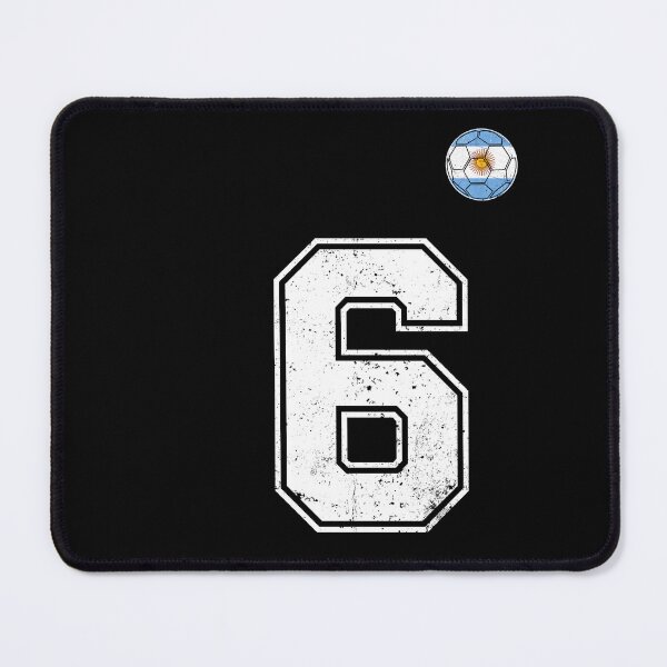 Item preview, Number 6 Argentina Flag Football Fan designed and sold by RoyesButler.