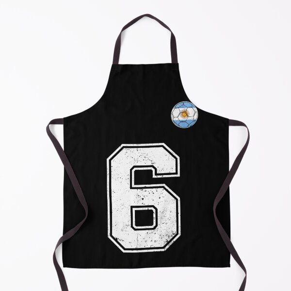 Item preview, Number 6 Argentina Flag Football Fan designed and sold by RoyesButler.