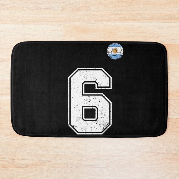 Item preview, Number 6 Argentina Flag Football Fan designed and sold by RoyesButler.