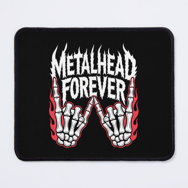 Item preview, Metalhead Forever Heavy Metal Fan Gift Skeleton Hands and Flames designed and sold by Say It With Ink.