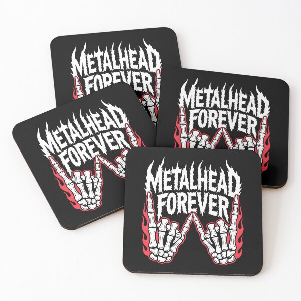 Item preview, Metalhead Forever Heavy Metal Fan Gift Skeleton Hands and Flames designed and sold by Say It With Ink.