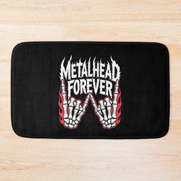 Item preview, Metalhead Forever Heavy Metal Fan Gift Skeleton Hands and Flames designed and sold by Say It With Ink.