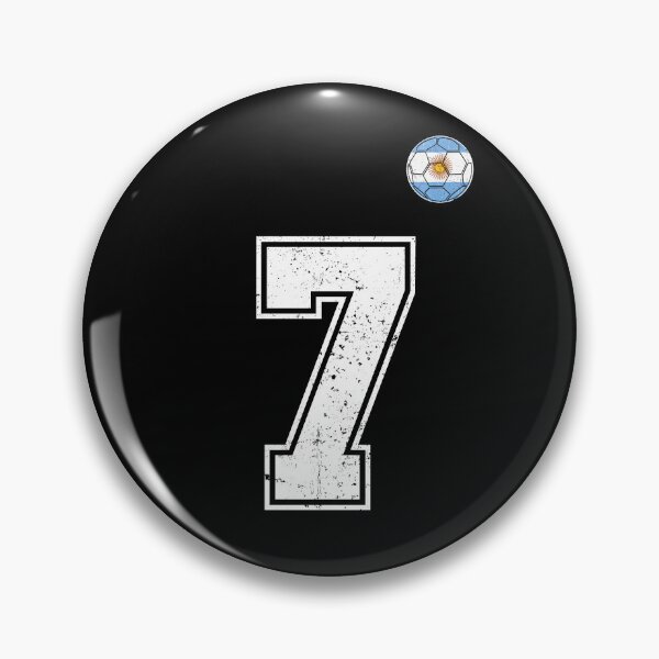 Item preview, Number 7 Argentina Flag Football Fan designed and sold by RoyesButler.
