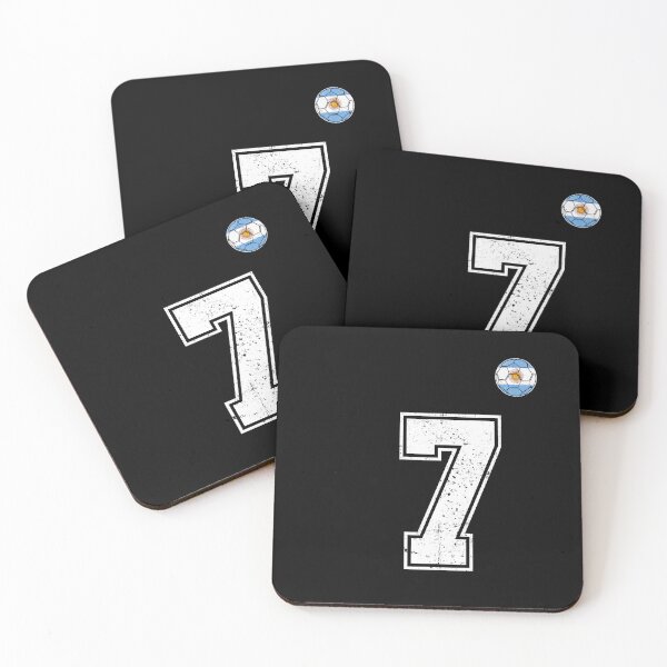 Item preview, Number 7 Argentina Flag Football Fan designed and sold by RoyesButler.