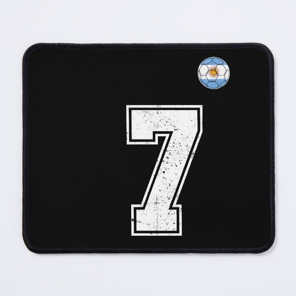 Item preview, Number 7 Argentina Flag Football Fan designed and sold by RoyesButler.