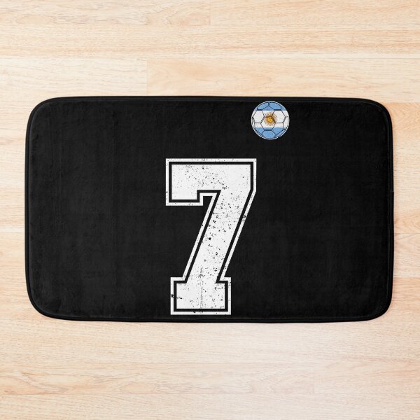 Item preview, Number 7 Argentina Flag Football Fan designed and sold by RoyesButler.