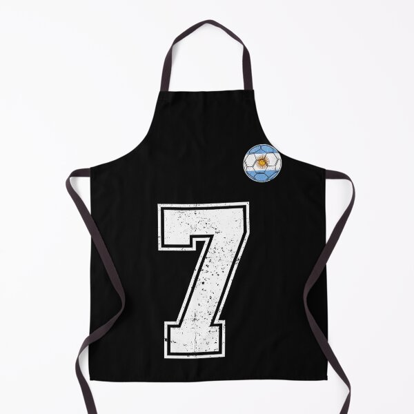 Item preview, Number 7 Argentina Flag Football Fan designed and sold by RoyesButler.