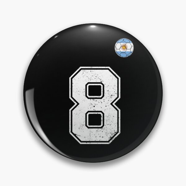 Item preview, Number 8 Argentina Flag Football Fan designed and sold by RoyesButler.