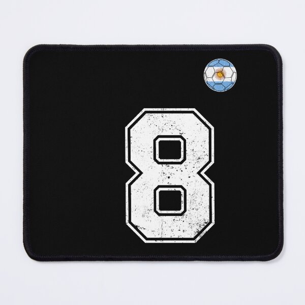 Item preview, Number 8 Argentina Flag Football Fan designed and sold by RoyesButler.