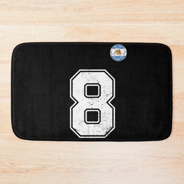 Item preview, Number 8 Argentina Flag Football Fan designed and sold by RoyesButler.