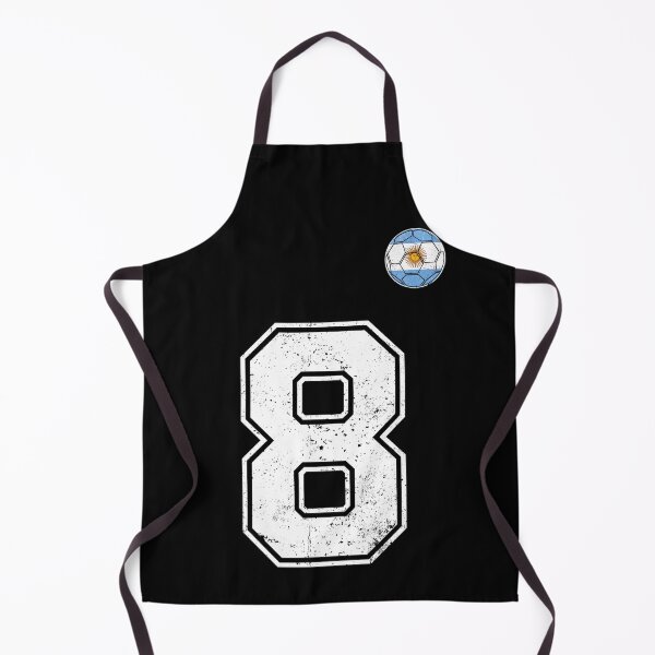 Item preview, Number 8 Argentina Flag Football Fan designed and sold by RoyesButler.