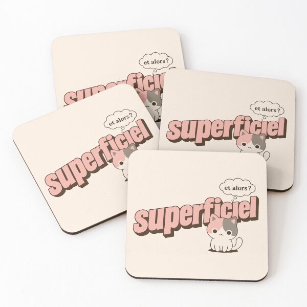 Item preview, Superficiel Cute French Cat Aesthetic designed and sold by AbsoluteMotif.