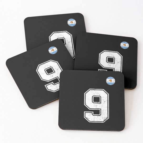 Item preview, Number 9 Argentina Flag Football Fan designed and sold by RoyesButler.