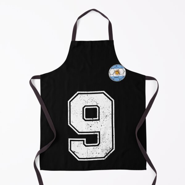 Item preview, Number 9 Argentina Flag Football Fan designed and sold by RoyesButler.
