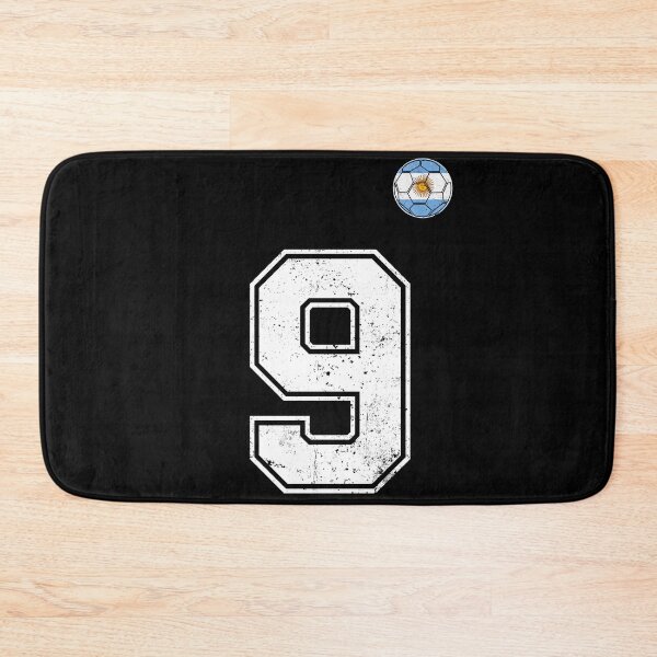 Item preview, Number 9 Argentina Flag Football Fan designed and sold by RoyesButler.