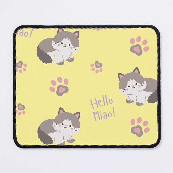 Item preview, Kawaii Cat Pastel Seamless Pattern Design designed and sold by NadDot.