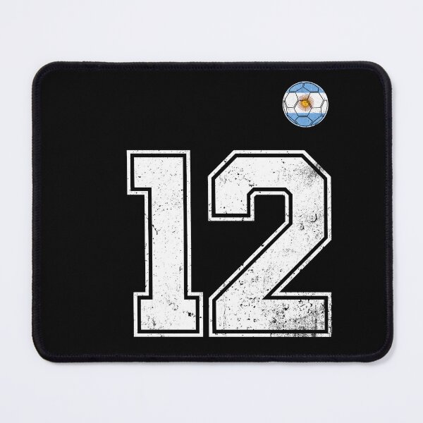 Item preview, Number 12 Argentina Flag Football Fan designed and sold by RoyesButler.