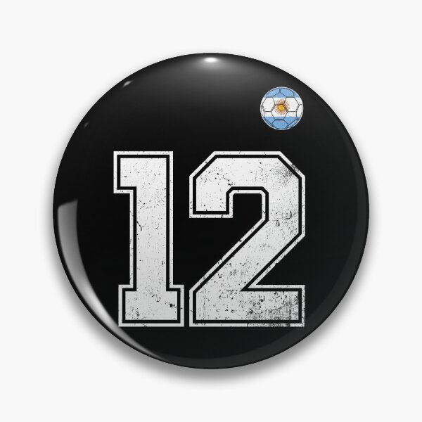 Item preview, Number 12 Argentina Flag Football Fan designed and sold by RoyesButler.