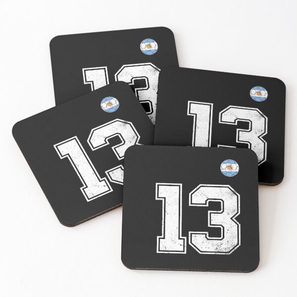 Item preview, Number 13 Argentina Flag Football Fan designed and sold by RoyesButler.