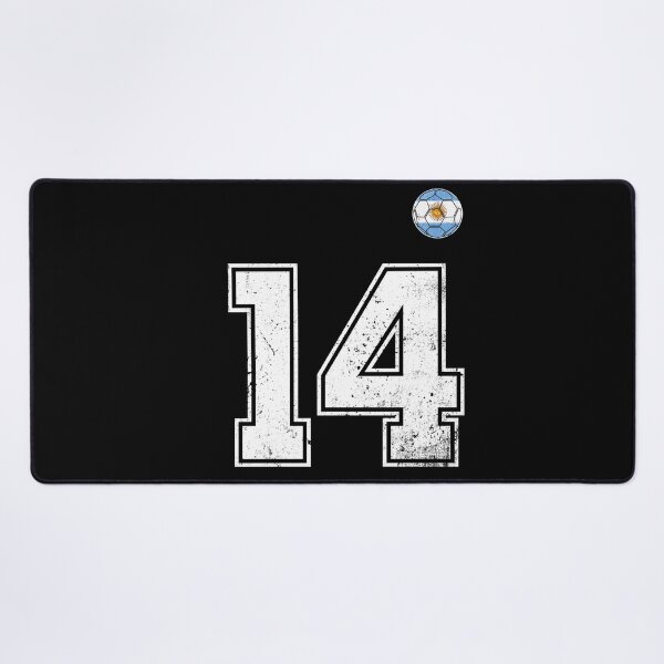 Item preview, Number 14 Argentina Flag Football Fan designed and sold by RoyesButler.