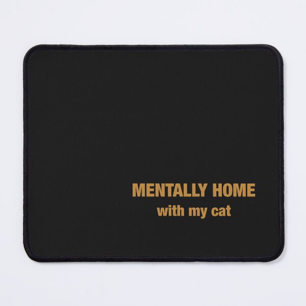 Item preview, Mentally Home with My Cat | Funny Cat Dad Oversized T-Shirt designed and sold by EditionN.